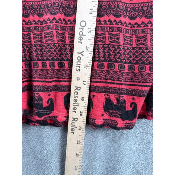 Rue21 Womans XS Red & Black Elephant Print Sleeveless Tank Top Lightweight - Picture 4 of 7